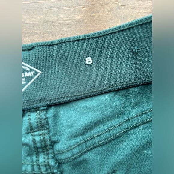 St Johns Bay Women's 8 Retro 90's Y2K Green Festival Hippie Corduroy Pants - Picture 4 of 11